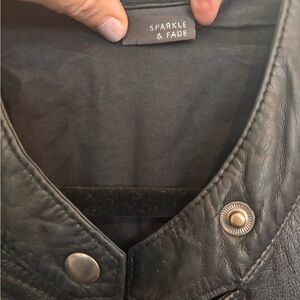 Sparkle & Fade Black Jacket with Snap Buttons